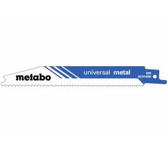 Metabo 5 Säbelsägeblätter "universal metal" 150 x 0,9 mm, BiM, progressiv