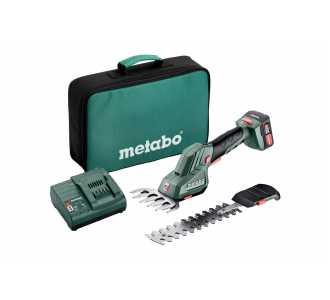 Metabo Akku-Strauch- und Grasschere PowerMaxx SGS 12 Q, Werkzeugtasche, 12V 1x2Ah Li-Power + SC 30