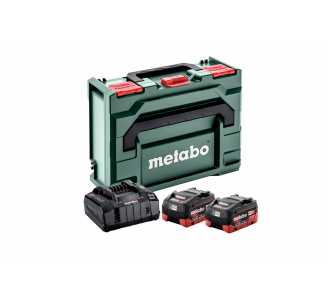 Metabo Basis-Set 2x LiHD 10Ah + ASC 145 + metaBOX,