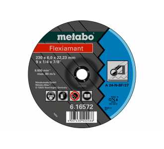 Metabo Flexiamant 115x6,8x22,23 Stahl, Schruppscheibe, gekröpfte Ausführung