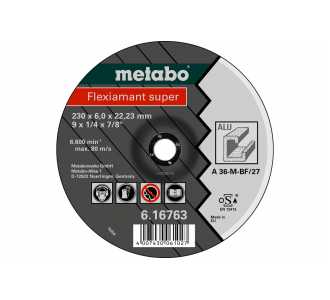 Metabo Flexiamant super 115x6,0x22,23 Alu, Schruppscheibe, gekröpfte Ausführung