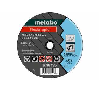 Metabo Flexiarapid 125x1,6x22,23 Inox, Trennscheibe, gerade Ausführung