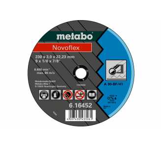 Metabo Novoflex 115x3,0x22,23 Stahl, Trennscheibe, gekröpfte Ausführung