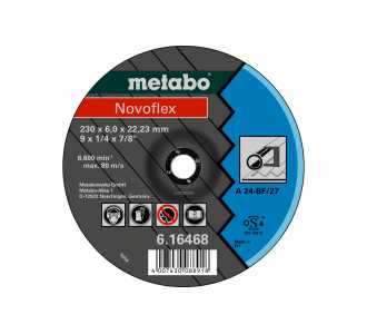 Metabo Novoflex 115x6,0x22,23 Stahl, Schruppscheibe, gekröpfte Ausführung