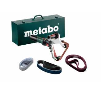 Metabo Rohrbandschleifer RBE 15-180 Set, Stahlblech-Tragkasten