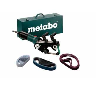 Metabo Rohrbandschleifer RBE 9-60 Set, Stahlblech-Tragkasten