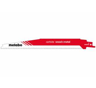Metabo Säbelsägeblatt "carbide wood + metal" 225 x 1,25 mm, CT, 3-4mm/6-8TPI