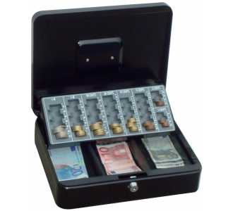 Geldkassette,schwarz Euroein.,300x240x90
