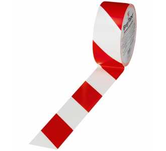 ITW Markierungsband Rot /Weiß75 mm x 33 m