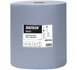 KATRIN K-Rolle blau 3-lagig 38x36cm 1000 Blatt
