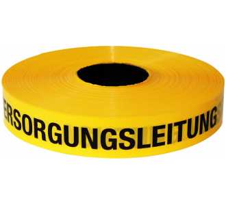 Trassenwarnband "Achtung Versorgungsleitung", 250 m, gelb