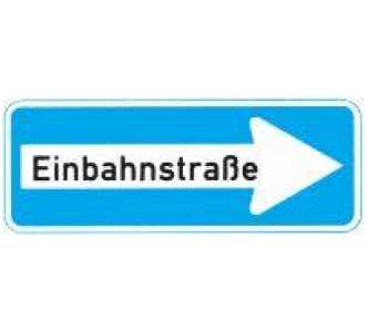 Verkehrszeichen 220-20, 800x300 mm, "Einbahnstraße rechts", RAL-Gütezeichen Folie RA2