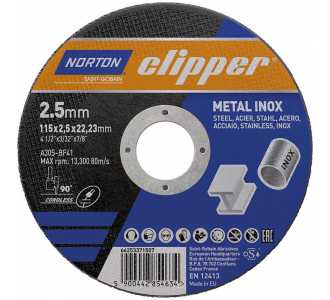 Norton Clipper Trennscheibe Metall-Inox A30S-115x2.5x22.23 mm