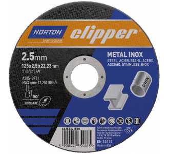 Norton Clipper Trennscheibe Metall-Inox A30S-125x2.5x22.23 mm