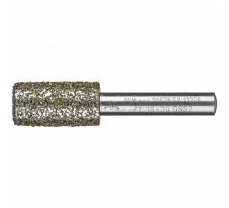 PFERD Diamant-Schleifstift Zyl. Ø16,0 mm, Schaft-Ø8 mm D852 (sehr grob) zum Ausschleifen von Nuten