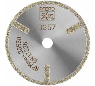 PFERD Diamant-Trennscheibe D1A1R 50x2,0x6,0 mm, D357 (grob) mit Schutzsegment für GFK/CFK