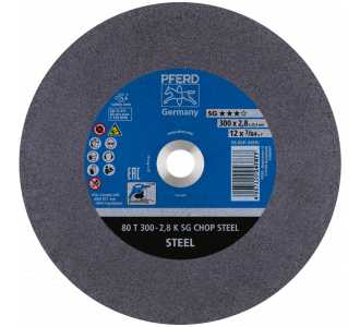 PFERD Trennscheibe Metallkreissäge T 300x2,8x25,4 mm Leistungs-Li. SG CHOP STEEL für Stahl