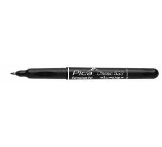 Pica Permanent Pen schwarz, "F", 0,7 mm