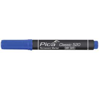 Pica Permanentmarker Classic blau Strich-B.1-4 mm, Rundspitze
