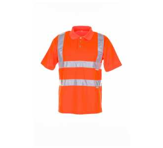 Planam Warnschutz Polo-Shirt Gr. S orange