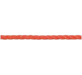 PÖSAMO PP-Seil 6 mm gedreht orange