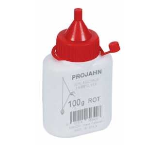 Projahn Farbpulverflasche 100g rot für Schlagschnurroller