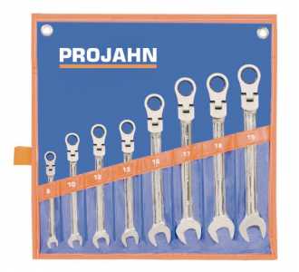 Projahn GearTech Schlüssel Satz flexibel Rolltasche 8-tlg. 8 - 10 - 12 - 13 - 16 - 17 - 18 - 19 mm