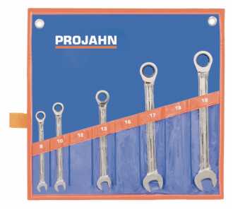 Projahn GearTech Schlüssel Satz Rolltasche 5-tlg. 8 - 10 - 13 - 17 - 19 mm