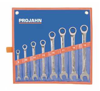 Projahn GearTech Schlüssel Satz Rolltasche 8-tlg. 8 - 10 - 12 - 13 - 16 - 17 - 18 - 19 mm