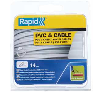 Rapid Klebesticks für PVC/Kabel transparent 125 g