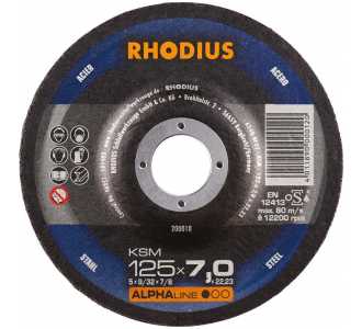 RHODIUS Schruppscheibe KSM 125 x 7,0 mm Stahl