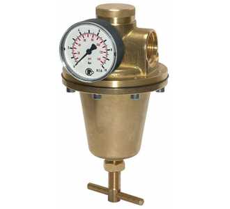 Riegler Druckregler für Wasser, inkl. Manometer, G 1, 0,5 - 10 bar