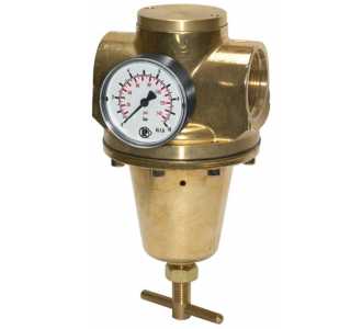 Riegler Druckregler für Wasser, inkl. Manometer, G 1 1/2, 0,5 - 10 bar