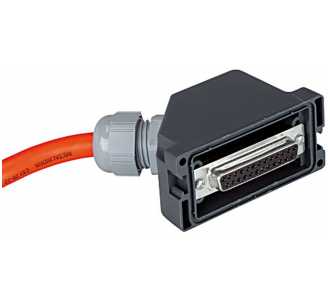 Riegler Elektrischer Anschluss Multipol 25-polig, IP 65, Steckdose IP 67, 1 m Kabel