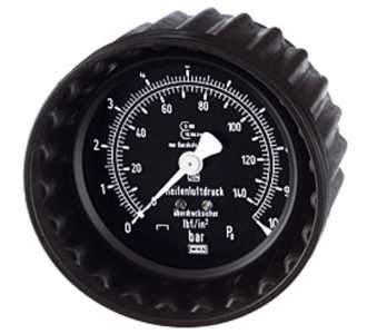 Riegler Manometer, 0 - 4 bar/50 psi, Ø 80 mm, zum Stecken