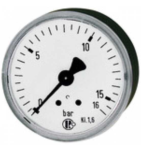 G 1/4 rück. 1,6 RIEGLER Manometer für den mbar Bereich 63 mm Kl 0-250 mbar 