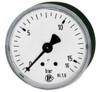 Riegler Standard-Manometer, KS-G., G 1/4 hinten zentrisch, 0 - 0,6 bar, Ø 63