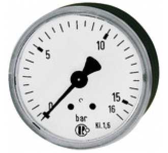 Riegler Standard-Manometer, Stahlblechgeh., G 1/4 hinten, 0-10,0 bar, Ø 50