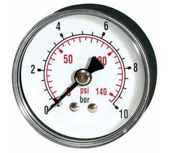 Riegler Standardmanometer »pressure line« G 1/8 hinten -1/0 bar/-14,5 psi, Ø 40