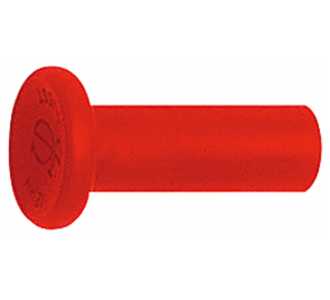 Riegler Verschlussstopfen POM, Stutzen 4 mm, Farbe rot