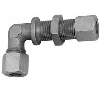 Riegler Winkel-Schottverschraubung, Rohr-Außen-Ø 6 mm, Stahl verzinkt, leichte Ausführung