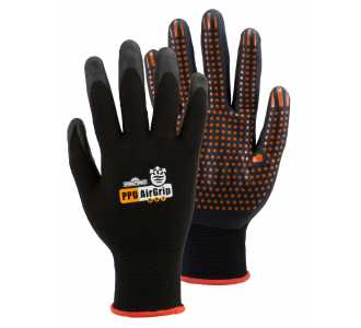 RualTex Handschuh Air Grip Dot Gr. 8 schwarz/orange