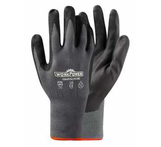 RualTex Handschuh Merkur 6er Pack Gr. 10 grau/schwarz