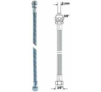 Sanitop Anschlussrohr-flex.500 mmchrom Verschraub. 10 mm