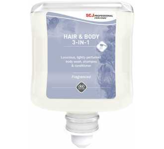 SC Johnson HAIR & BODY 3-IN-1 Duschcreme, Shampoo 1 l Kartusche