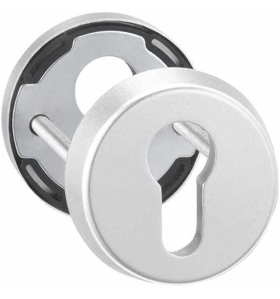Dieckmann Haustür-Schutz-Schlüsselrosette 6633,PZ,RH12,edelstahl s