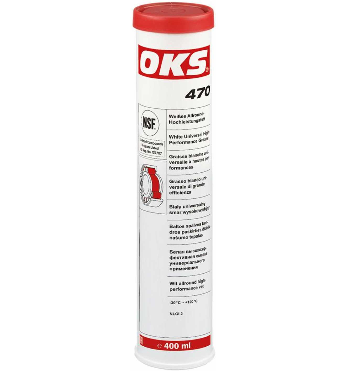 OKS weißes Allround-Hochleistungs-Fett 470, 400 ml - bei  online  kaufen