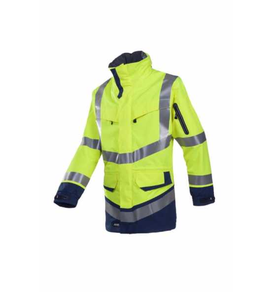 S-XXL Windsor Warnschutz Regenjacke Arbeitsbekleidung Warnregenjacke SIOEN Gr 