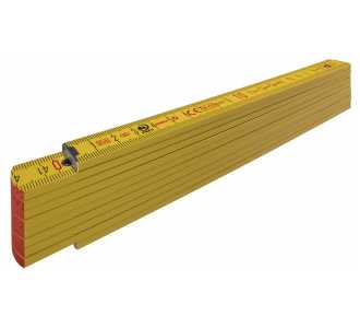 Stabila Holz-Gliedermaßstab Type 707, 2 m, gelb, metrische Skala