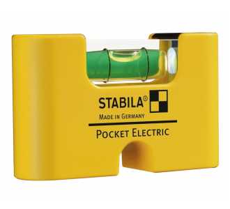 Stabila Wasserwaage Pocket Electric, 7 cm, mit Seltenerd-Magnetsystem
